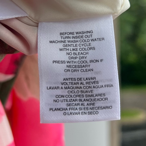 Anne Klein Camellia Multi Floral Sleeveless Halter Gown Maxi Dress Size 14 - Picture 16 of 16